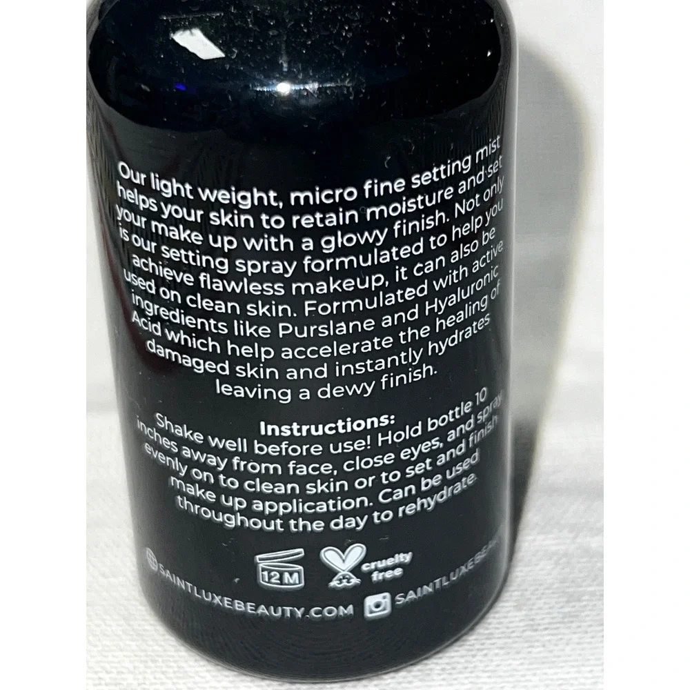 Saint Luxe Setting Spray Glowy Dewy Finish Hyaluronic Acid 2.64oz 75ml NEW‎